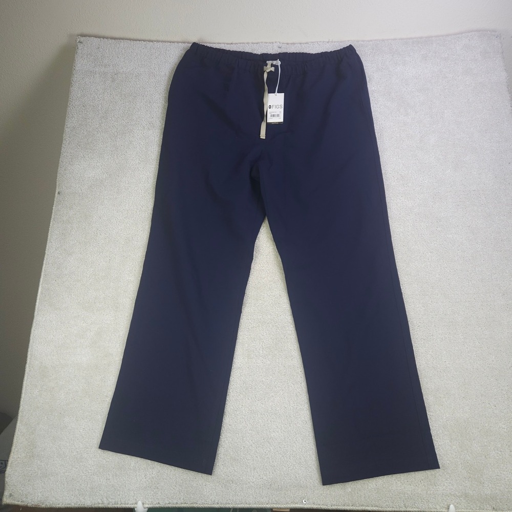 FIGS Pisco Basic Scrub Pants Mens 2XL Navy Blue Technical Collection FM4500 NWT